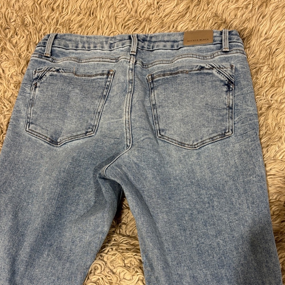 Buckle Black Bootcut Jeans
